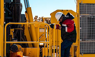 Lindero Deposit: Blast drilling work