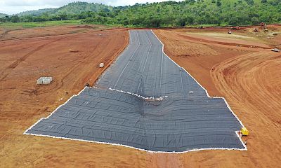 Tailings storage facility area earthworks and HDPE lining - June 2022