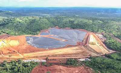 Tailings storage facility construction - July 2022