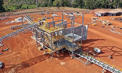 Structural steel and mechanical equipment installation in the surge bin area - December 2022