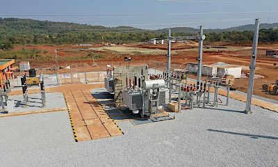 High voltage substation and switchyard energized - December 2022