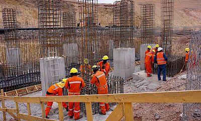 Tertiary crusher (HPGR) platform foundation – reinforced concrete
