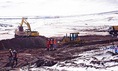 Processing plant earthworks