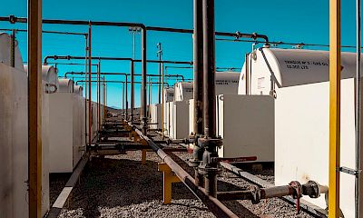 Power plant: Diesel oil storage tanks