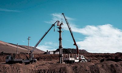 Electric power pole installation