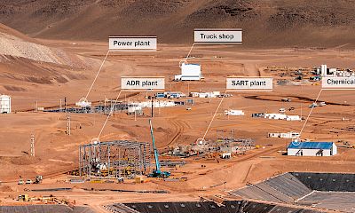 Panoramic view of ADR and SART plants, power plant, and chemical lab
