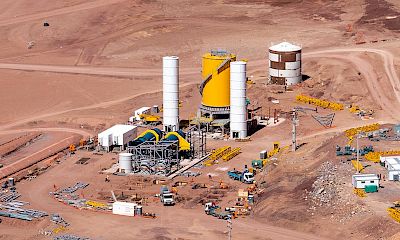 Panoramic view of the agglomeration plant