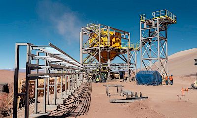 Tertiary crusher: Electric rack structure erection
