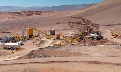Panoramic view of the tertiary crusher and agglomeration plant