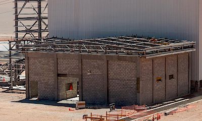ADR plant: Gold refinery room structure erection