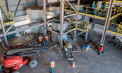 ADR plant: Equipment installation work