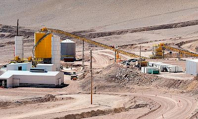 Panoramic view of agglomeration plant