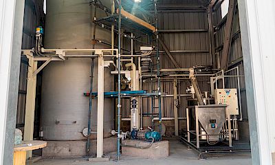 Agglomeration plant: Water treatment room