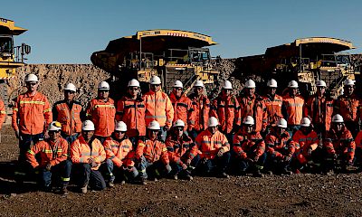 Lindero deposit: Mining operation team